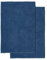 Decomira Badematte rutschfest | Als Badteppich Set kombinierbar | Badezimmer-Teppich Bad-Vorleger waschbar aus Chenille | Duschvorleger für Dusche, Badewannen, WC Deko | Blau - 50x80 cm (2stk)