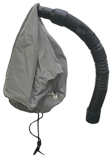 Elitzia Hair Steamer Hood And Tube Set With Zip At Both Side Cap Water proof Gray Colour Spare Part For Hair Steamer ET1940 Replacement Parts
