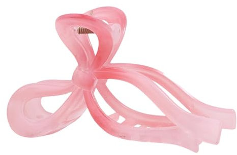 Pince à cheveux avec nœud – Pinces à cheveux roses, accessoires de coiffure chic | Pinces à cheveux épaisses et fines antidérapantes avec nœud , 11,4 x 2,8 cm pour femmes mignonnes