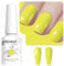 Vishine Light Lime Yellow Gel Polish - 8ml High Gloss Soak Off U V Gel Nail Polish for French Nail Manicure Salon DIY L227