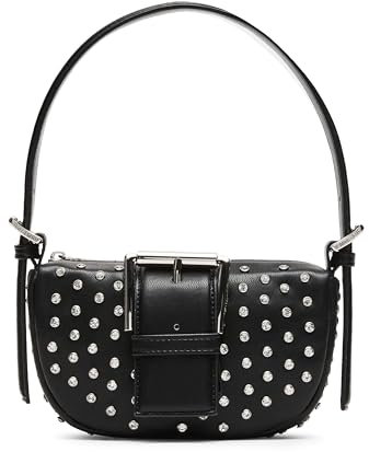 Steve Madden Damen Rim Crystal Shoulder Back with Buckle Axis Felgen-Set, Kristall, Schulterrücken mit Schnalle, Schwarz