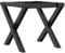 vidaXL Cast Iron X-Frame Coffee Table Legs - Black Metal Table Base for Living Room, Lounge, Office - Sturdy & Easy Install