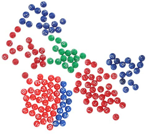 Vaguelly 3packungen Spielbälle Aus Plastik Nahtlose Nummerierte Bälle Für Partys Tombola-Spiele Und Heimaktivitäten Requisiten Für Spielevents