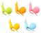 Silicone Tea Bag Holder Mini Snail Tea Bag Holder Reusable Glass Marker Identifiers 5Pcs,Silicone Tea Bag Holder