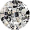 OEEYYT Scrapbook Stickers, 50pcs Black and White Vintage Book Stickers for Laptops, Phones, Journals, Skateboards, etc.