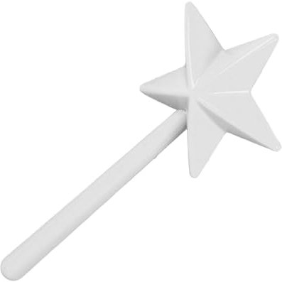Varita de salero y pimentero, varita de hada recargable de 3 agujeros Salero y pimentero de Halloween Varita de salero de estrella para Halloween Navidad Cocina (Blanco)