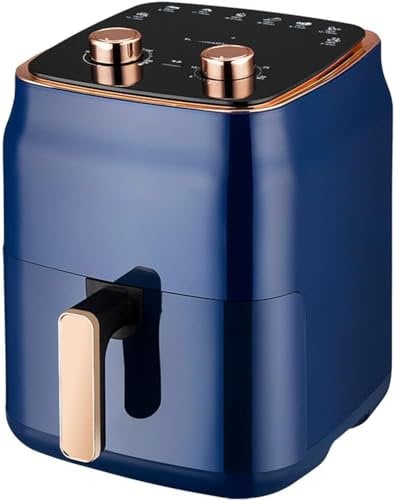 Wrobelax 6QT Air Fryer With 8 Preset Menus And Temperature Control, Non-Stick And Dishwasher Safe Removable Fryer Basket(Size:Mechanical,Color:Blue)