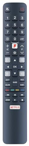 RC802N YU15 Universal Remote Control Compatible for TCL RC802N YU13 50C635K 75C635K 55C715K 55DP608 55EP658 Smart TV