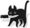 Niedliche Brosche Katze，Mabor Email Anstecknadel Black Cat Pin Tasche Cute Stuff Katzen Tier Broschen Dekoratives Abzeichen Süße Broschen aus Metall mit Katzenmotiv für Rucksäcke Taschen Jacke