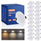 Grebeam 20er 5W Set LED Einbaustrahler 230V Flach 3 Farbtemperaturen 3000K-6000K IP44 LED Spot 230v, Ø75-90mm Loch Spot Deckenspots Außen Langlebig & Flammhemmend