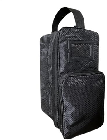 Lunaobrik Golfschuhe Schuhtasche Golfschuhtasche wasserdichte Tragetaschen, Aufbewahrungstaschen mit Fronttasche, tragbare Außentasche für Schuhe und Sport, blacks, Refer to description, Uni