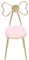 ERINGOGO Miniature Chair Model with Seat Pad Cushioned Doll House Decor Furniture for Miniature Scenes and Landscape Layouts