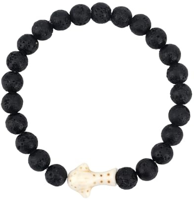 Mikovivi Walhai Armband, Natürlicher Türkisfarbener Stein Hai Perlen Elastisches Freundschaftsarmband Meerestier Schmuckzubehör für Männer und Frauen Aquarienliebhaber