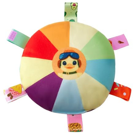 DABAIXIONG Preciosos platillos voladores de felpa con forma de pollo, platillos voladores ligeros, juguete volador para perros para juego interactivo