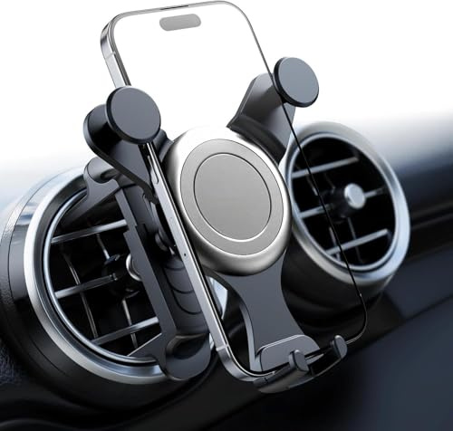 YIEDDE Handyhalterung Auto für Runde lüftungen Kratzschutz KFZ Handy Halterung für Mercedes-Benz A/B/C/E/S smart 451 453 mini-Cooper FIAT 500 Ibiza