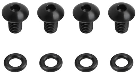AS Axis Spindleon 4 Tornillos de Abrazadera para Sillín de Bicicleta M5 X 8 Mm con Juntas Tóricas Compatible con Cube Nuroad Attain Agree Litening
