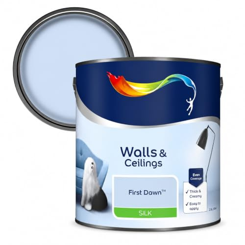 AXpower Inspirational Technology Empowering People Walls & Ceilings Silk Emulsion Paint Salute 2.5L | Smooth Mid Sheen Interior Wall Paint | Rich Blue Finish with Excellent Coverage (First Dawn)