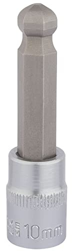 Draper 16293 3/8 Inch Square Drive Hexagonal Ball End Socket Bits, 10mm