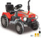 JAMARA 460319 - Ride-on Traktor Power Drag 12V - 2-Gang, Gaspedal, Bremse, 2 leistungsstarke Antriebsmotoren, leistungsstarker Akku für lange Fahrzeit, Speed-Modus, Sound, verstellbarer Sitz, rot