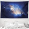 ABAKUHAUS Galaxie Wandteppich und Tagesdecke, Immense Raum Loch anzeigen aus Weiches Mikrofaser Stoff Waschbar ohne Verblassen Digitaldruck, 230 x 140 cm, Marineblau