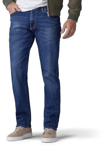 Lee Herren Big & Tall Extreme Motion Straight Taper Jeans, Maddox, 42W / 32L