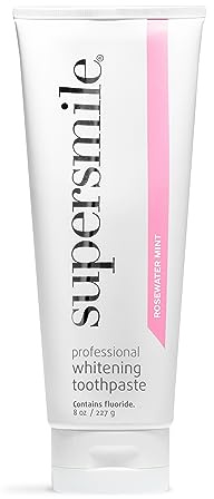 Supersmile Rosewater Mint Whitening Toothpaste, with Fluoride, 8 Oz