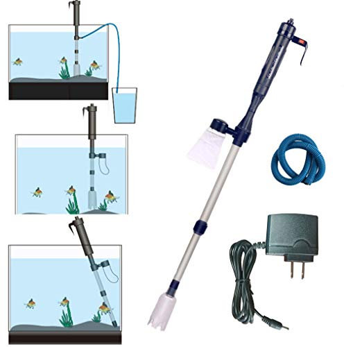 LONDAFISH Aspirateur électrique pour aquarium avec siphon et filtre à eau pour gravier