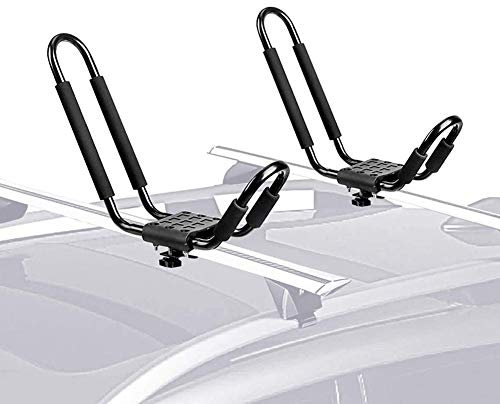 Universal Kayak Rack 2 Stück Kajak Dachträger Auto Kayak Roof Rack Kayak Board Rack Auto Kajakhalter Bootsträger Bootshalter für Kayak Canoe Paddle Boat Surf Ski