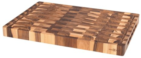 Stirnholz Schneidebrett Nussbaum Holz 50 x 35 x 3 cm | Holz-Leute