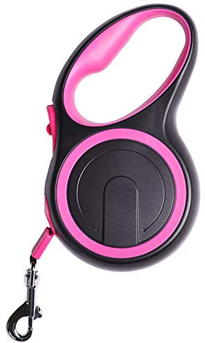 XDKS Ausziehbare Hundeleine, einziehbare Hundeleine mit rutschfestem Griff, für XS/S/M/L/Heavy Duty Hunde oder Katzen (8 m (50 kg), Pink