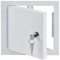 Blanco 15x15 cm Puerta de Inspección, Trampillas de Revision de Mantenimiento de Chapa de Acero Galvanizado con Llave 150x150mm
