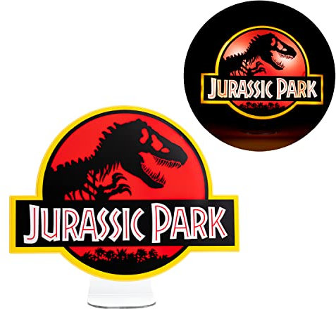 Jurassic Park Light - Officially Licensed Desk or Wall Light for Classic Film, Decor for Dinosaur Lovers, Gift for Fans of Film USB or Battery Operated | Paladone