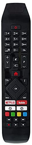 MYHGRC RC43140 Mando a Distancia Universal para Hitachi Smart TV with Youtube Netflx- No Requiere configuración Mando TV Hitachi 55HK6500 55HK6000 43HL8000K 43HK6000 40HE4000