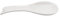 Acan Tradineur - Soporte para Cuchara, reposacucharas de cerámica, fácil de Limpiar, Utensilios de Cocina (Blanco - 24,5 x 7,2 x 2,5 cm)