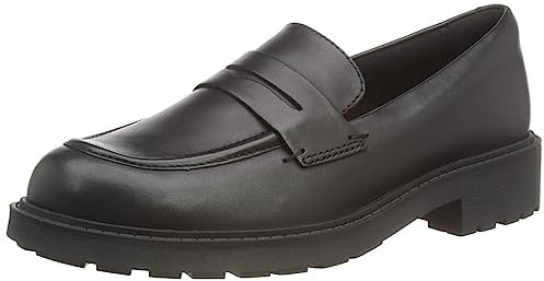 Clarks Orinoco2 Penny, Zapatos de Cordones Mujer, Black Leather, 37 EU