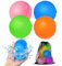 Smirodi SOPPYCID Wasserbomben Wiederverwendbar,Silikon Wasserbomben Selbstschließend magnetische Spritzbälle,Sommer Wasserspielzeug für Kinder im Alter von 3-12 Jahren für Spaß,Pure Farbe(4 Stück).