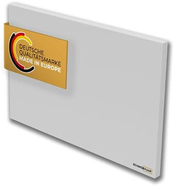 SCHMIDBAUER® Infrarotheizung Comfort 300 Watt - integr. Receiver für optional erhältliche Fernbedienungs-/Smart Thermostate - Wand/Deckenhalterung - deutsche Qualitätsmarke - Überhitzungsschutz