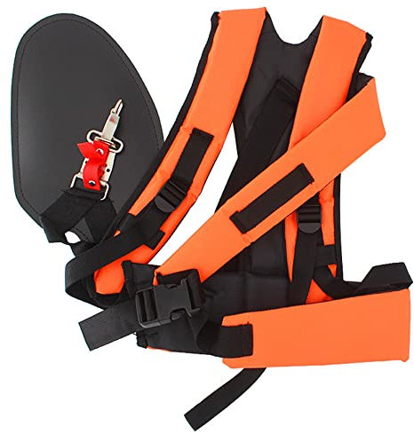 ThreeH Correa para cortacésped tipo Y Arnés ergonómico de doble hombro con cintura ajustable Apto para muchos modelos de recortadoras