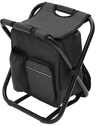 Klappbarer Stuhl, 2-in-1, zusammenklappbar, Angelstuhl, Tasche, Camping-Angelstuhl, Stabiler, bequemer Hocker, tragbarer Rucksack, Sitztasche, wirtschaftlicher Angelstuhl Good
