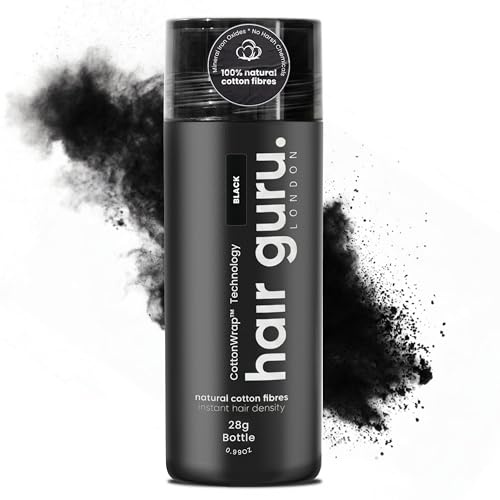 Hair Guru London Hair Thickening Fibres, Black, 28g