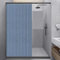 CAULO Tenda da Doccia Pieghevole per Bagno Tenda da Doccia con aspirazione Magnetica su Due Lati Tenda da Bagno in Lino Spesso (Blue 150x200cm)