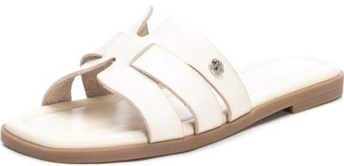 XTI 142891, Sandalias Planas Mujer, Hielo, 38 EU