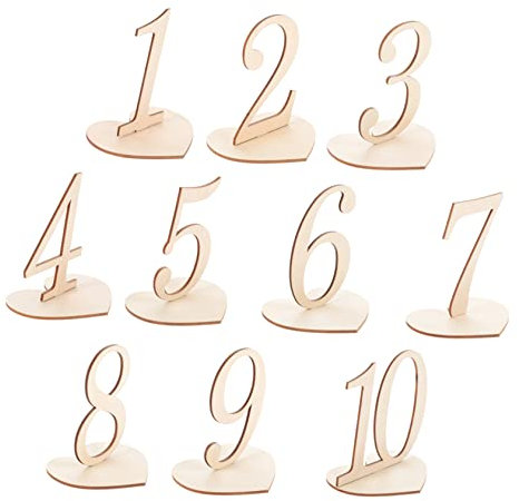 10 Stk Digitales Sitzbrett Sitzplan Für Die Hochzeit Tischnummern Für Restaurant Tischdecke Zirkus Tischnummer Für Den Ort Der Hochzeit Embleme Holz Bankett Esstisch Zelt