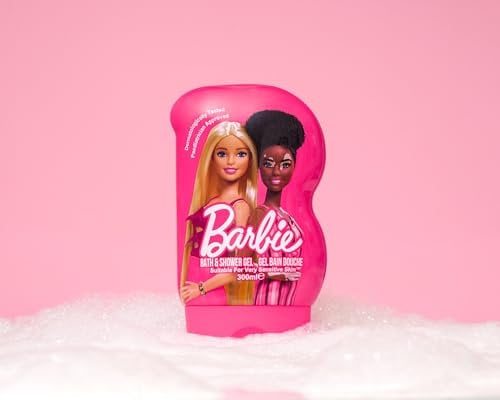 Barbie Children's Bath & Shower Gel 300ml - Suitable for Sensitive Skin - Paediatrician Approved - Children's Bubble Bath
