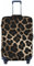 Dwrepo Gepäckabdeckung mit Leopardenmuster, dehnbar, kratzfest, Reisekoffer, waschbar, für 45,7 - 81,3 cm (18 - 32 Zoll) Gepäck, Schwarz , xl