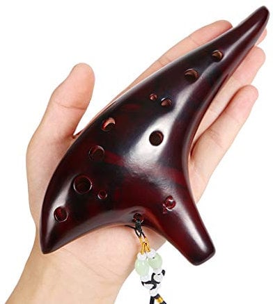Töpferflöte. Okarina, Okarina-Instrument, 12-Loch Legend Zelda Ocarina of Time Alto Smoldering Ocarina CeramiFlute Freund Geschenk Ocarina Flöte