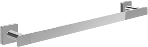 Villeroy & Boch Elements - Striking Handtuchhalter, Handtuchhalter Bad für Wandmontage, Handtuchstange aus Messing, Badetuchhalter eckig, Länge 495 mm, Chrom