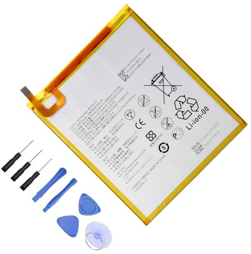 Glaxcidy HB2899C0ECW Batterie pour Tablette Huawei MediaPad M3 8.4 BTV-W09 BTV-DL09, MediaPad M5 8.4 SHT-AL09 SHT-W09, Huawei MediaPad T5 10.1 avec Outils [3.82 V/19.5 Wh/5100 mAh]