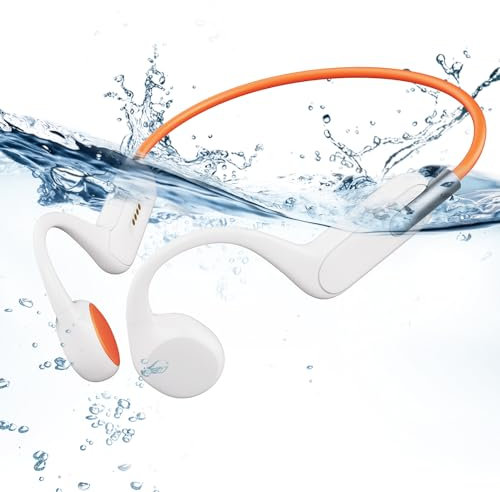 HIFI WALKER Auriculares Conduccion Osea MP3 Acuaticos para Natacion Acuático con 32GB, IPX8, Bluetooth 5.3 Auriculares Deportivos para Natación, Nadar, Ciclismo