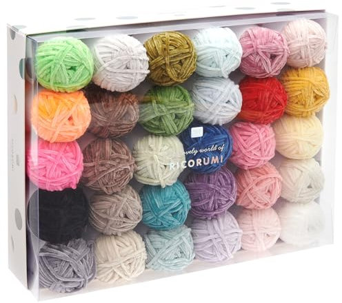 Frida's Wollhaus Ricorumi Set 30er Nilli Nilli 30 Farben Handarbeit Häkeln Amigurumi Wolle Handarbeit Basteln